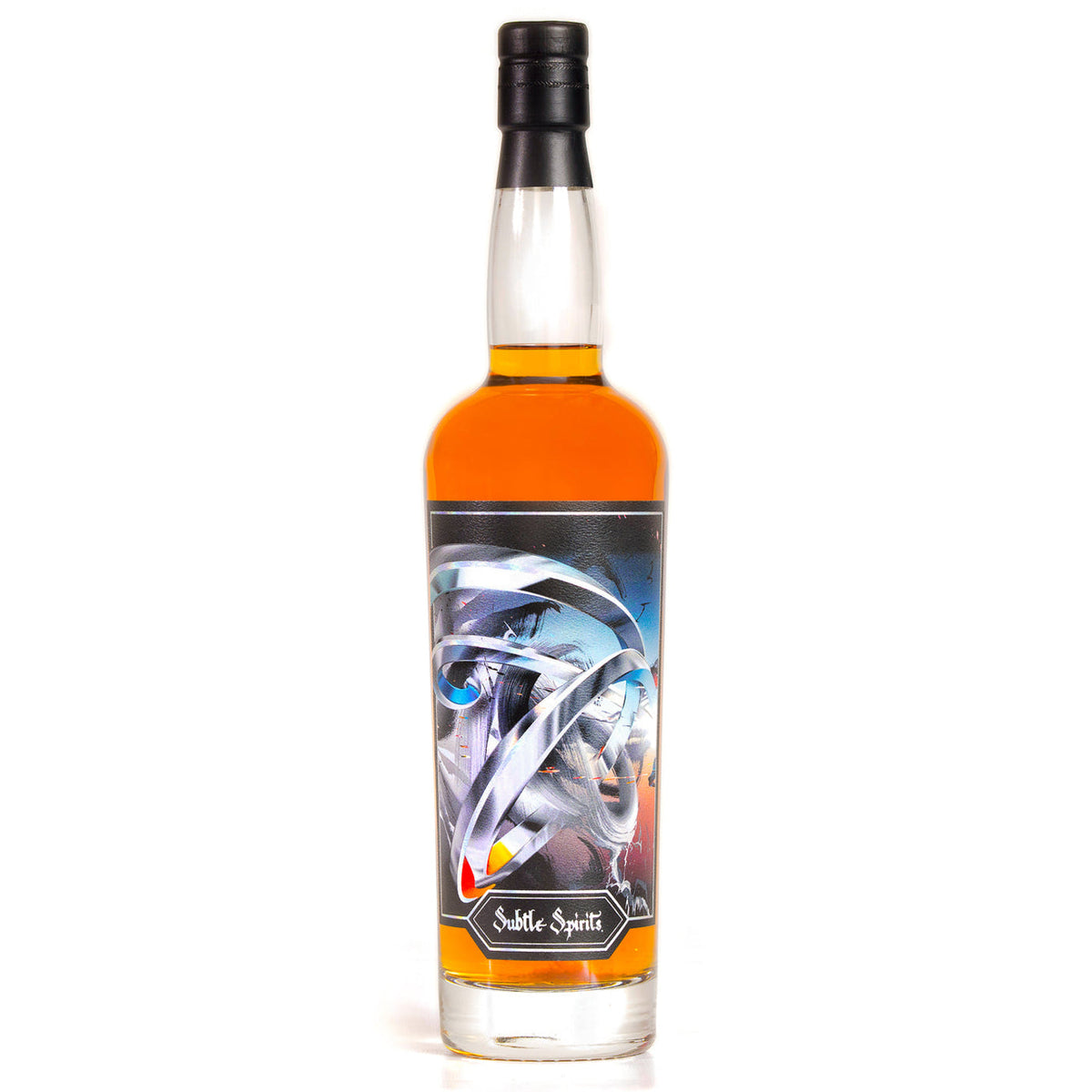 Subtle Spirits Echo Malt Whiskey – full-height bottle on square white background