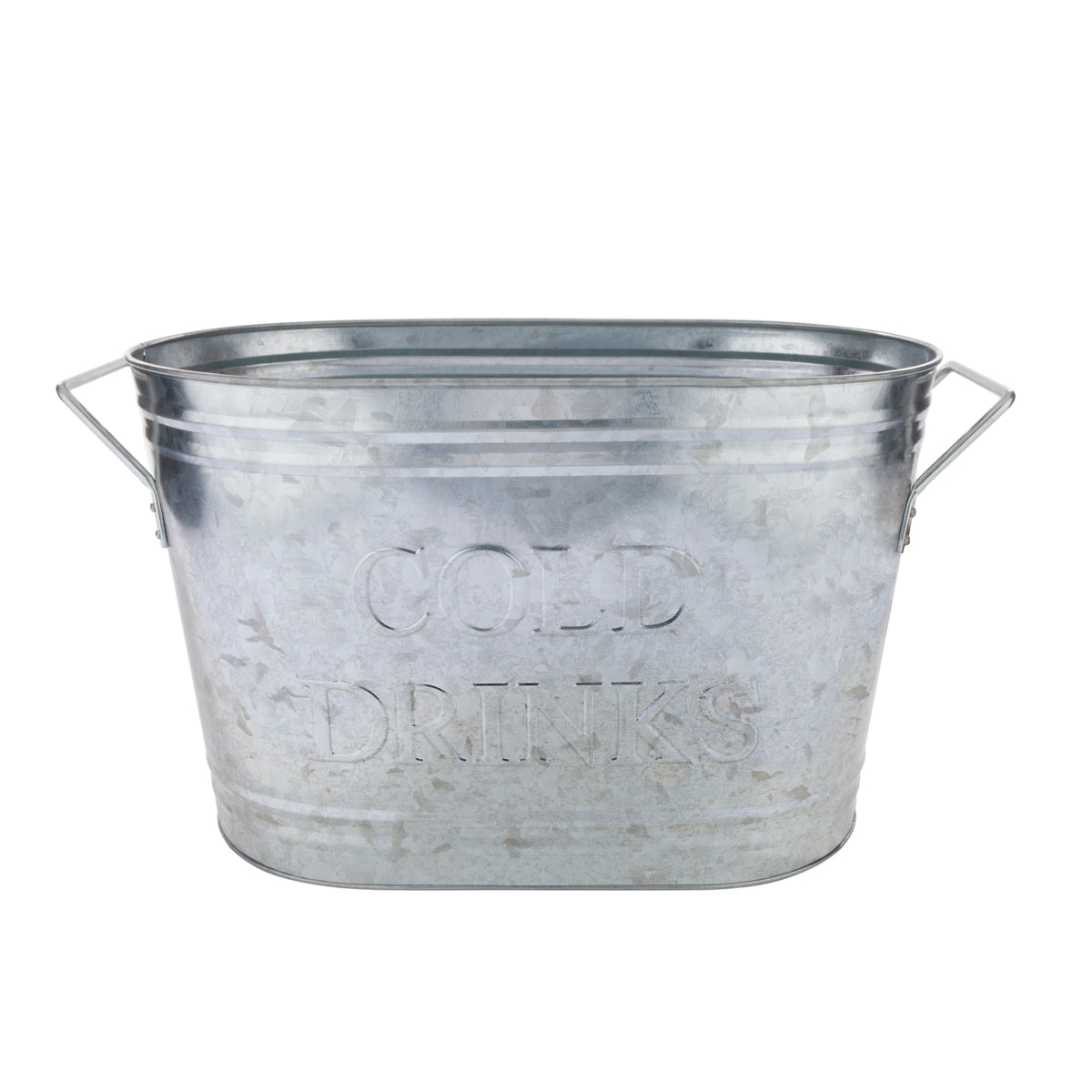 Cold Drinks Galvanized Metal Beverage Tub