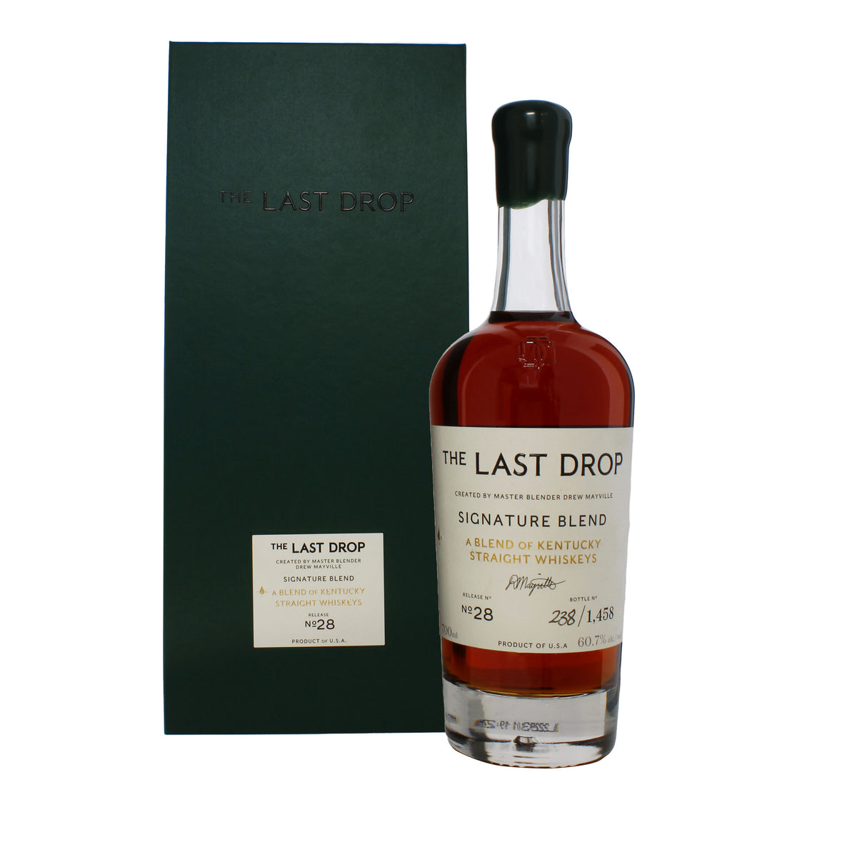 The Last Drop Signature Blend Release No. 28 by Drew Mayville with presentation box