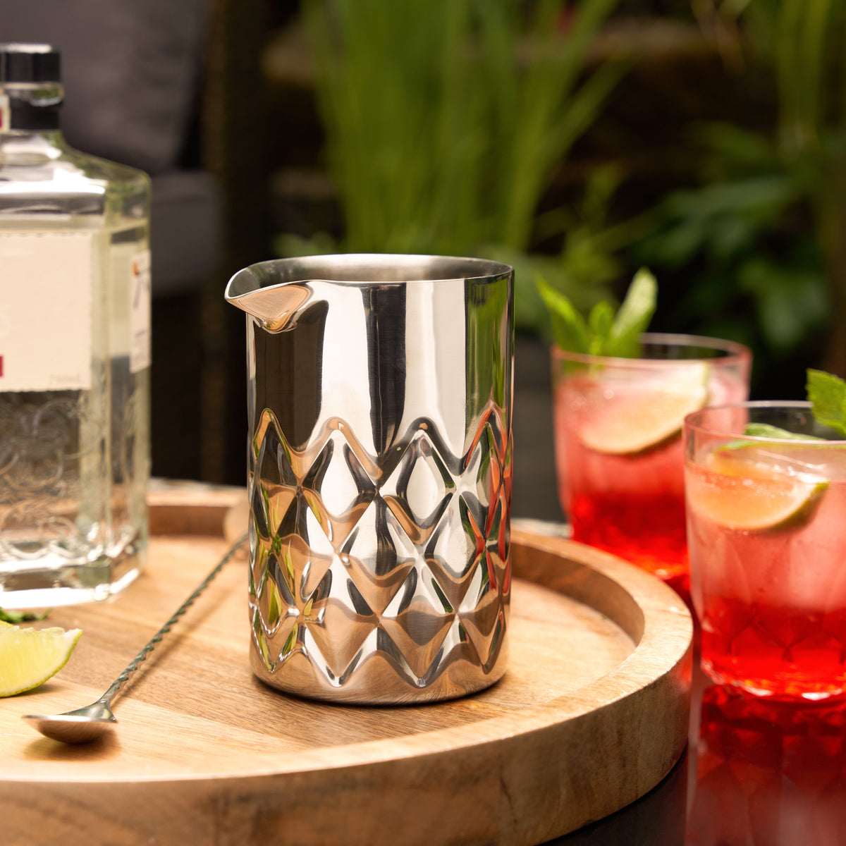 Harrison Double Walled Mixing Glass in Stainless Steel