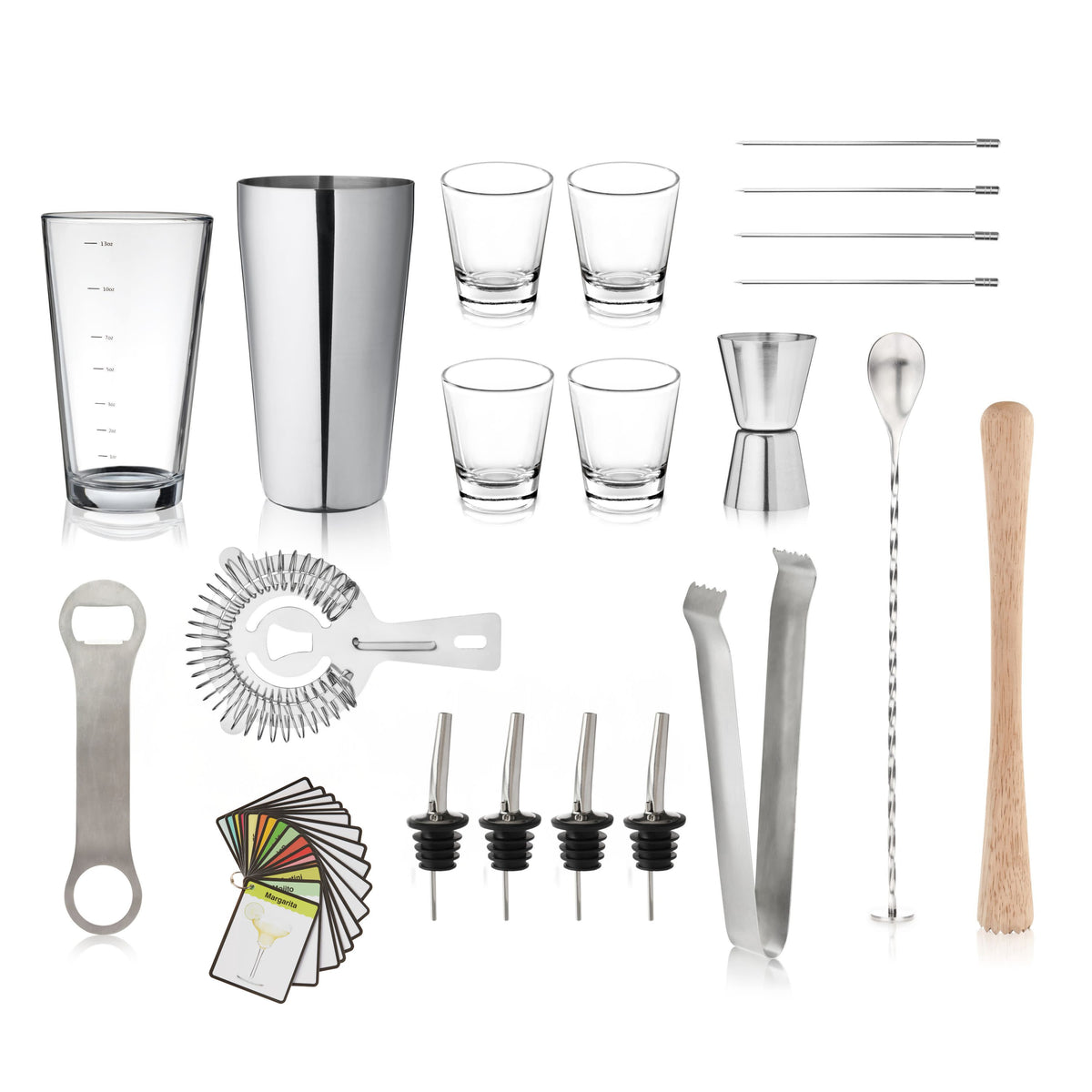 20-Piece Mixologist Barware Set