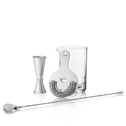 Harrison Barware Set in Stainless Steel, Set of 4