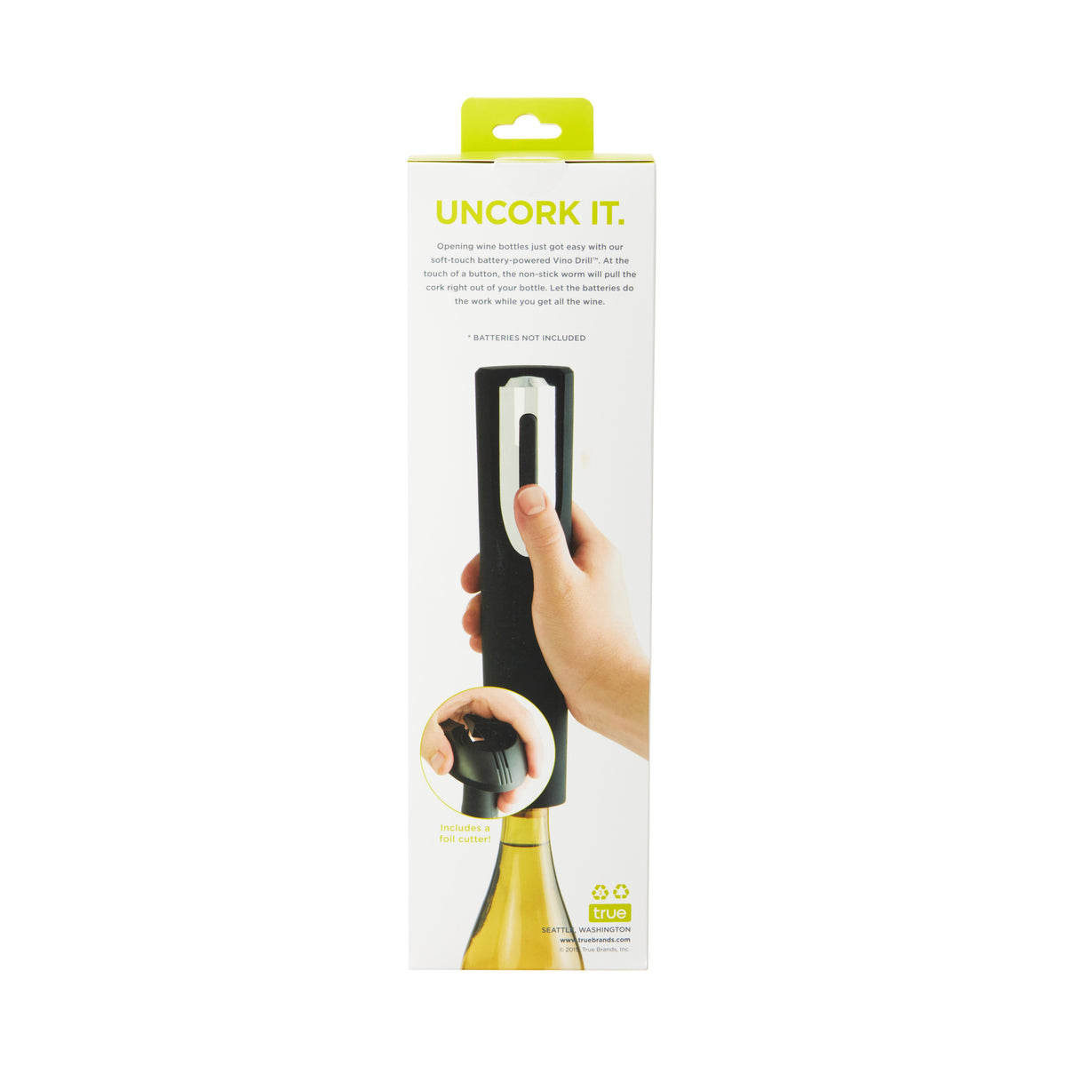 Vino Drill Battery Powered Corkscrew