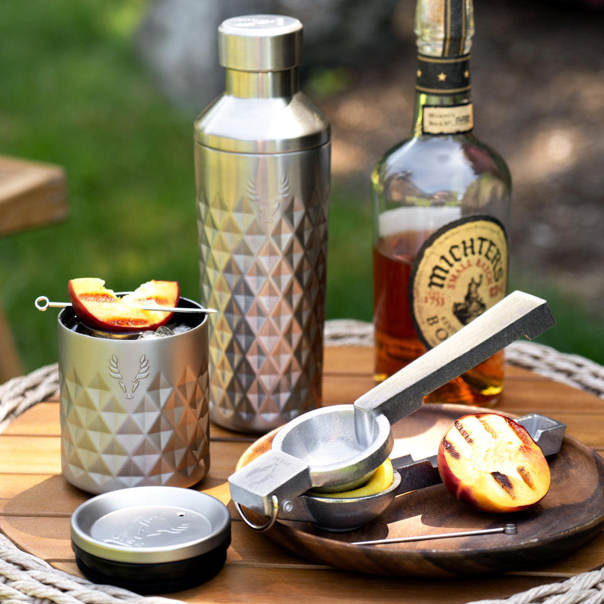 Paragon Stainless Steel Cocktail Shaker in Platinum