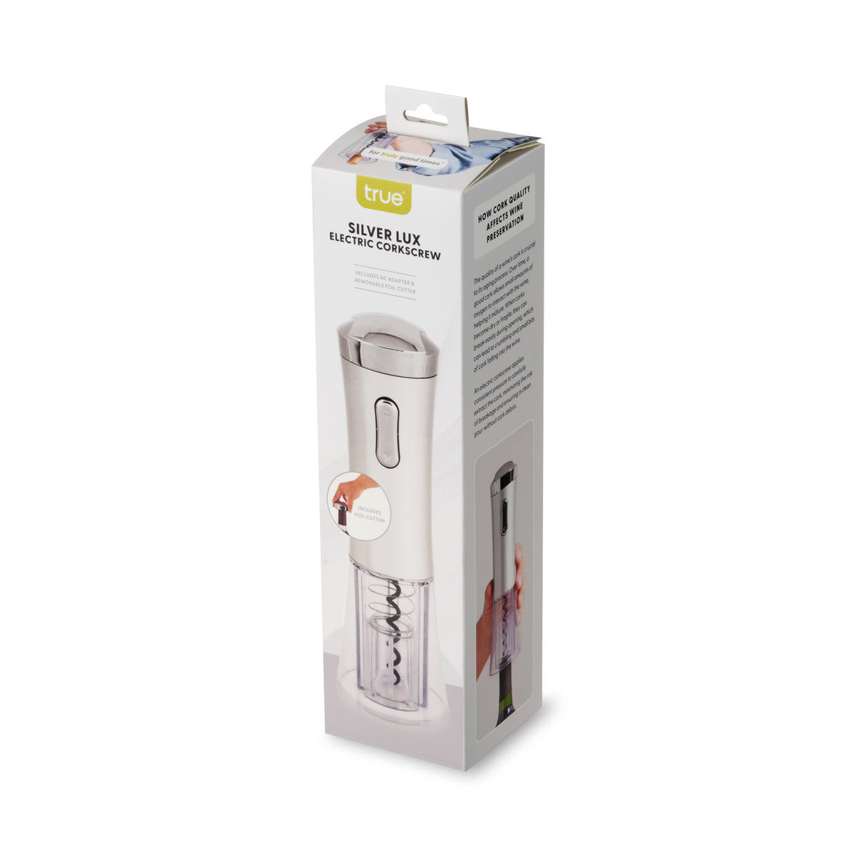 Silver Lux Electric Corkscrew
