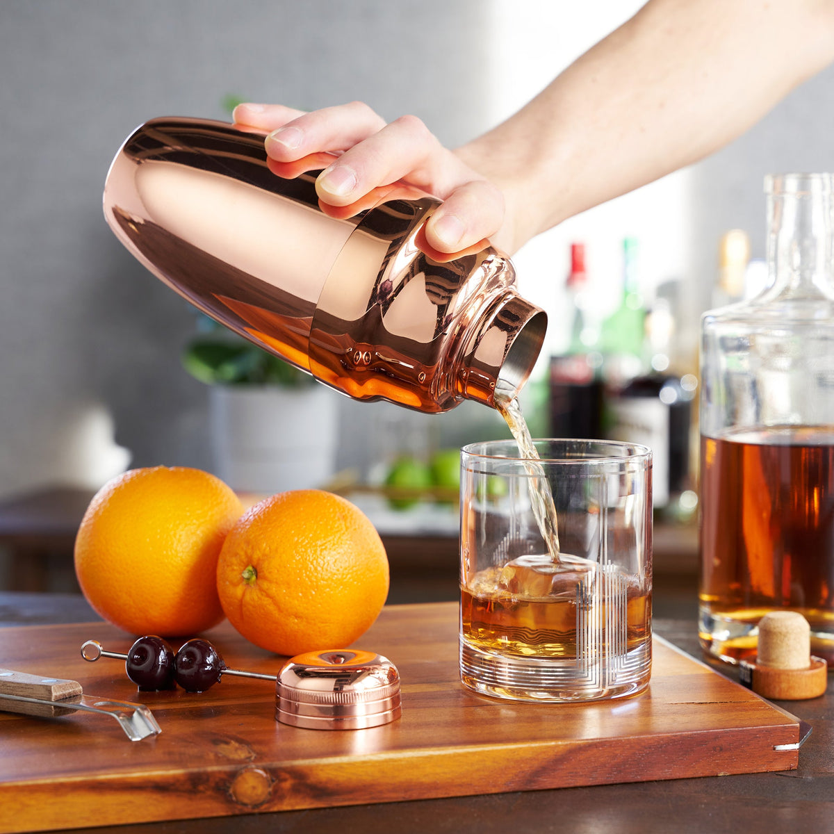 Summit Heavyweight Cocktail Shaker in Copper