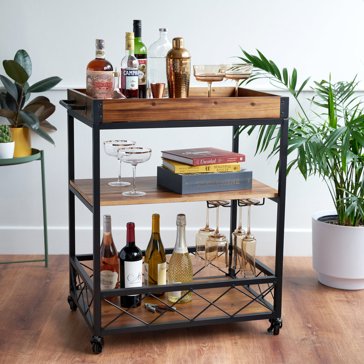 Twine Modern Manor Bar Cart