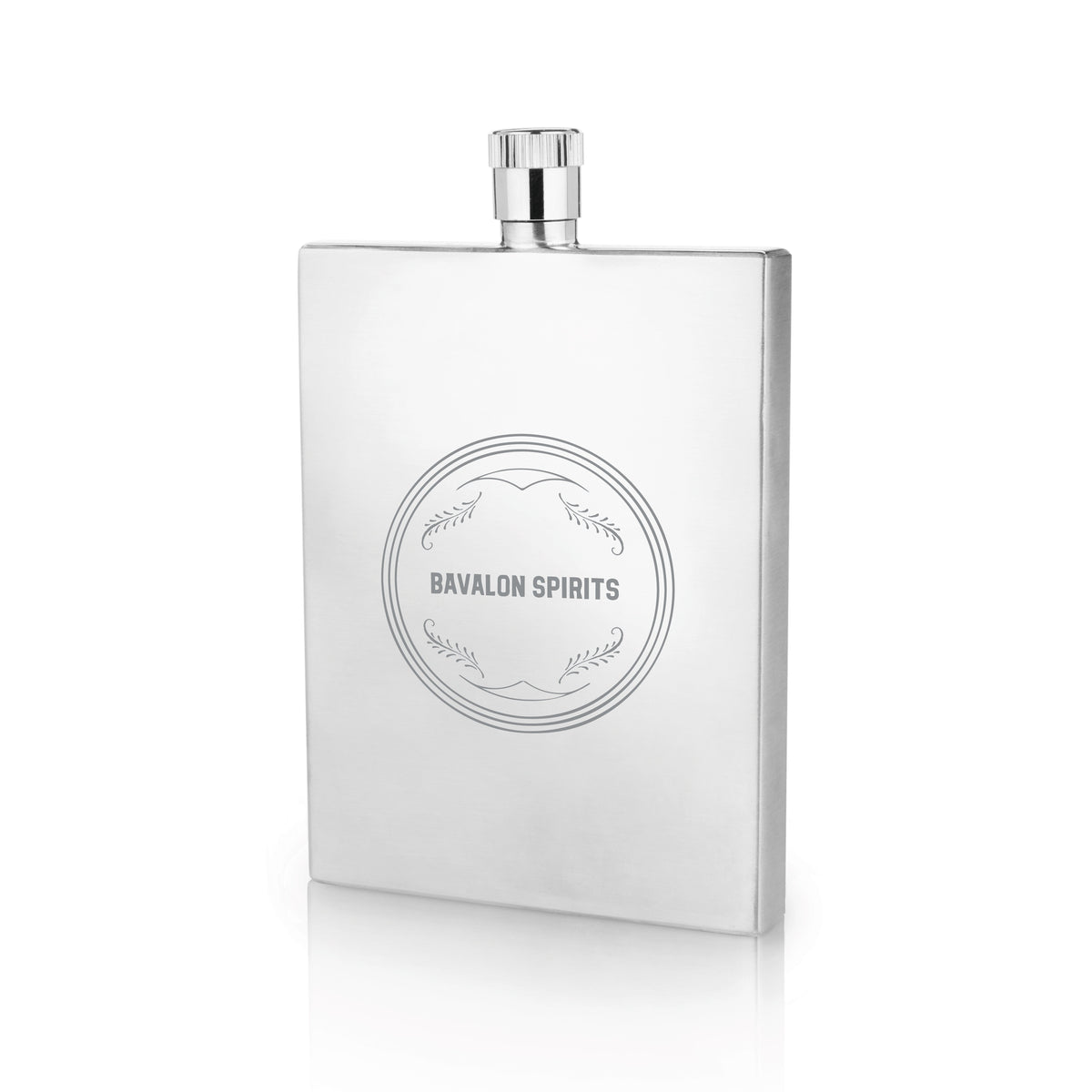 Harrison 2 oz Slim Flask in Stainless Steel