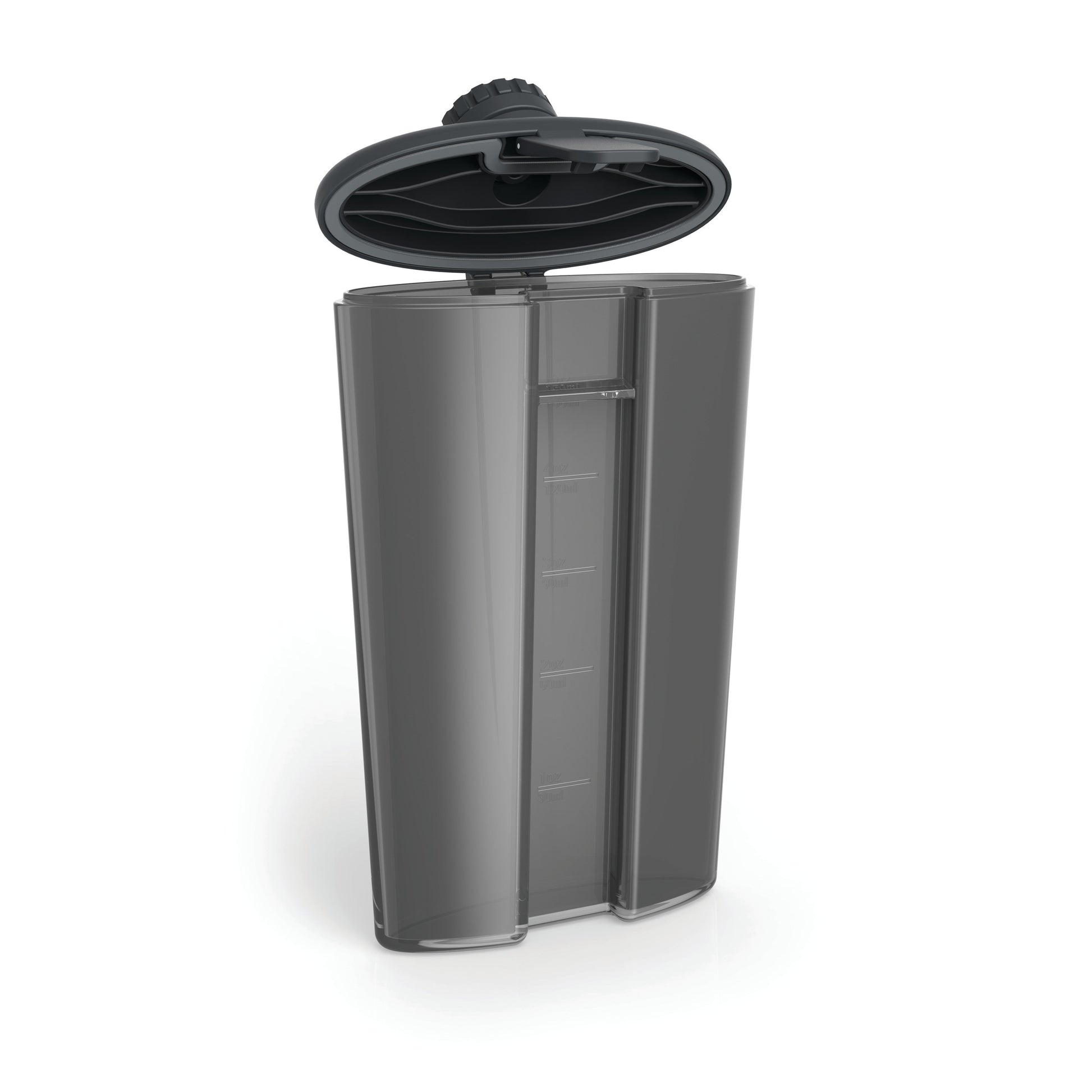 Easy-Fill 6 oz Plastic Flask in Gray