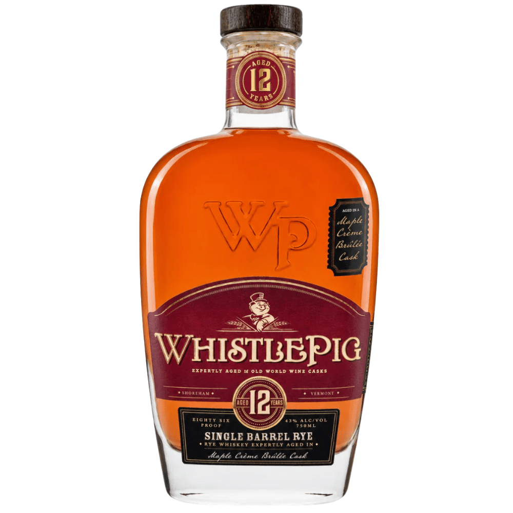 WhistlePig 12 Year Single Barrel Maple Creme Brulee Cask Rye Whiskey
