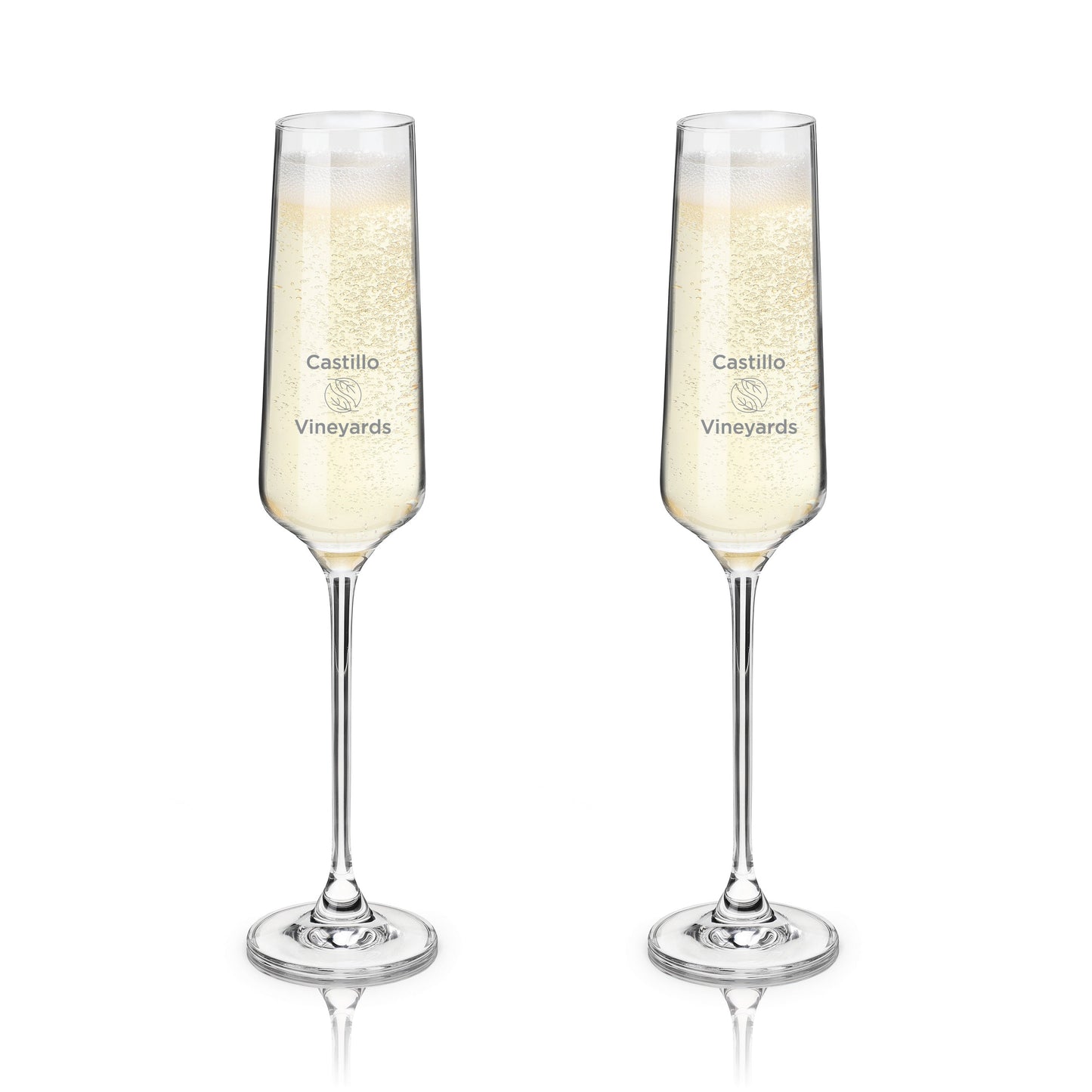 Reserve Inez Crystal Champagne Flutes, Set of 4