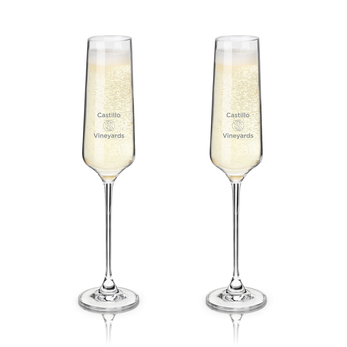 Reserve Inez Crystal Champagne Flutes, Set of 4