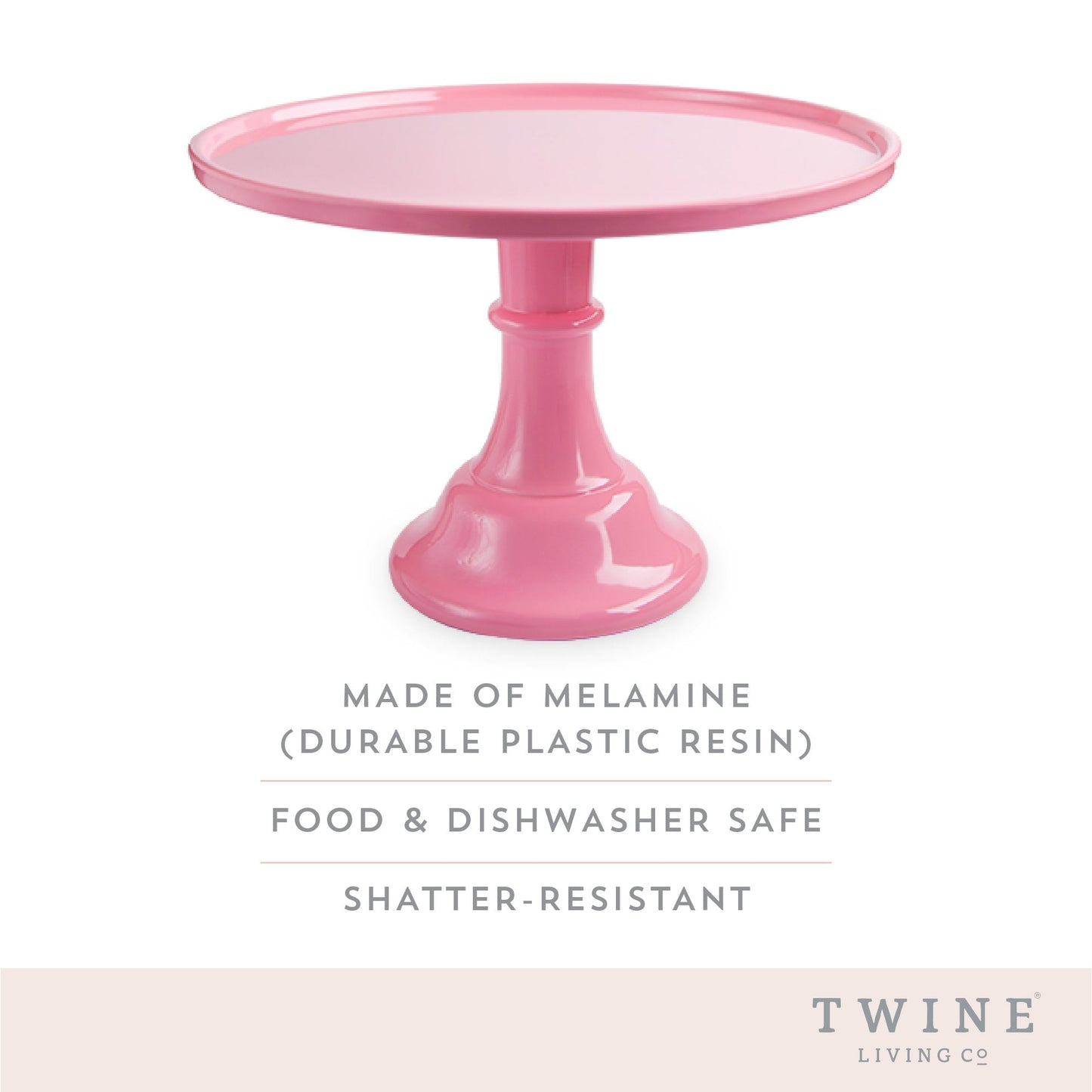 Melamine Cake Stand in Pink