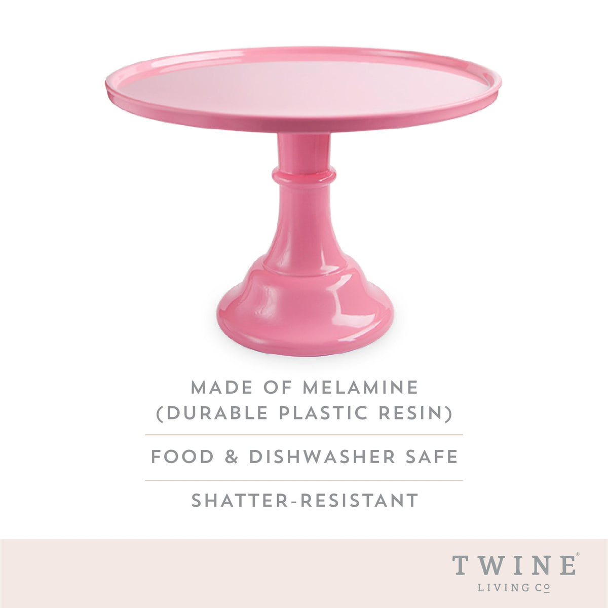 Melamine Cake Stand in Pink