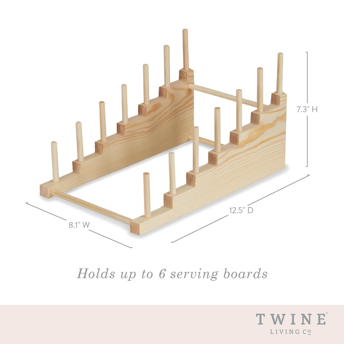 Tiered Wood Cheese Board Display