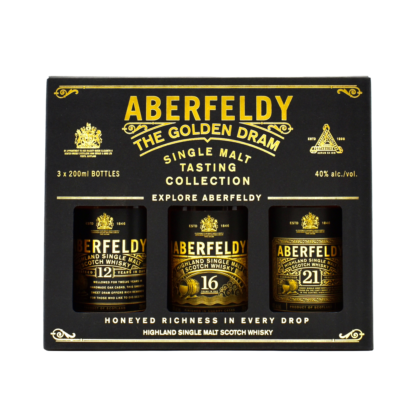 Aberfeldy Scotch Whiskey 3Pk 200ml