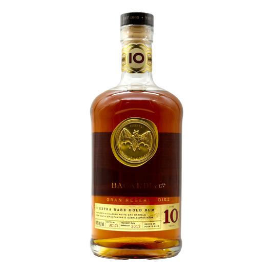 Bacardi Rum Gold 10Yr 750ml