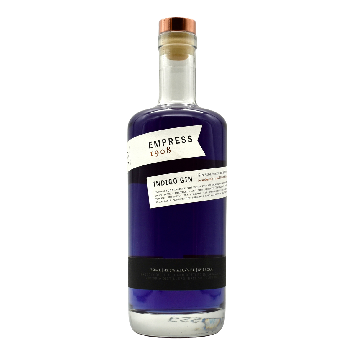 Empress 1908 Indigo Gin 750ml | Color-Changing Canadian Gin