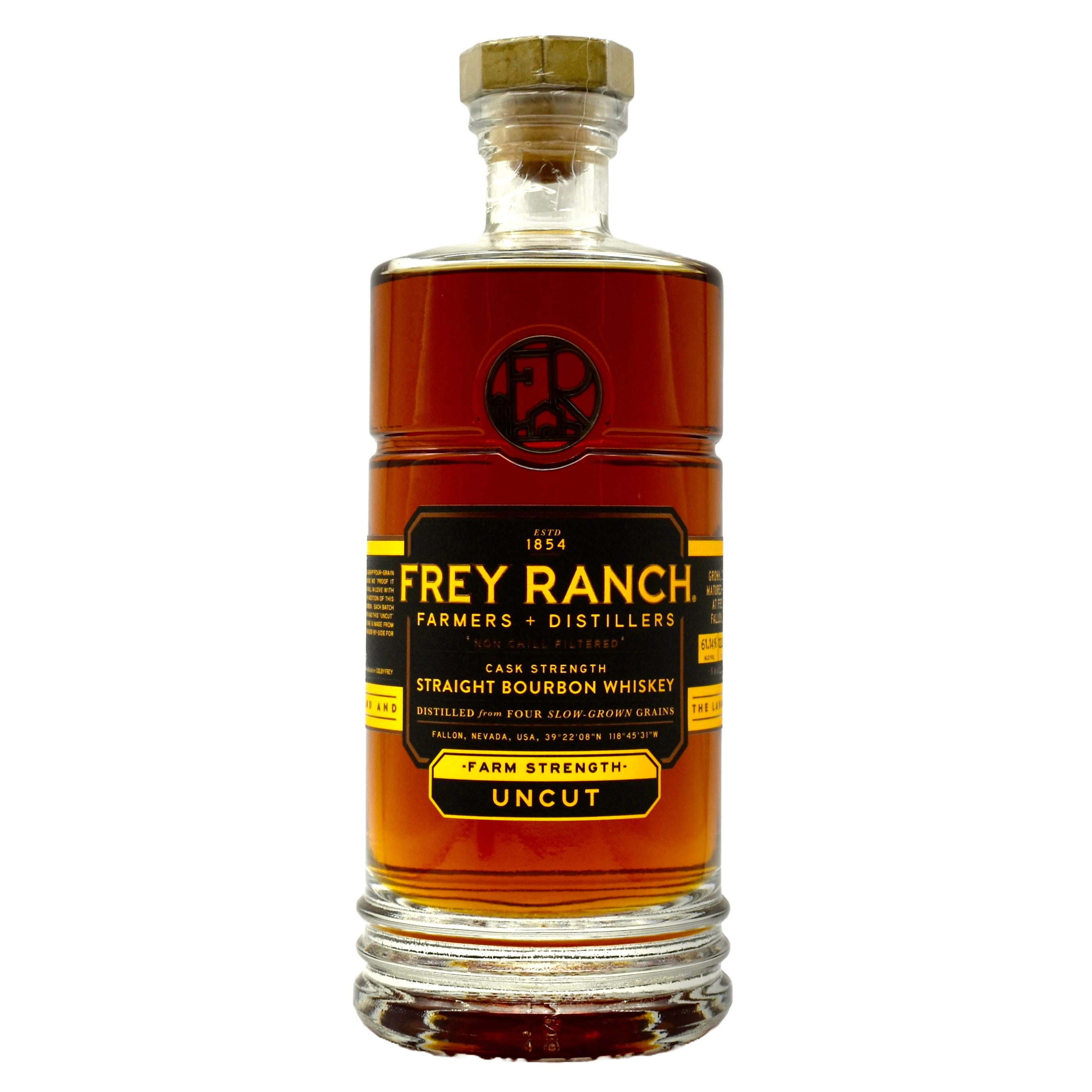 Frey Ranch In Store Display Frey Ranch Farm Strength Bourbon 750ml - Barrel Proof Estate Bourbon ...