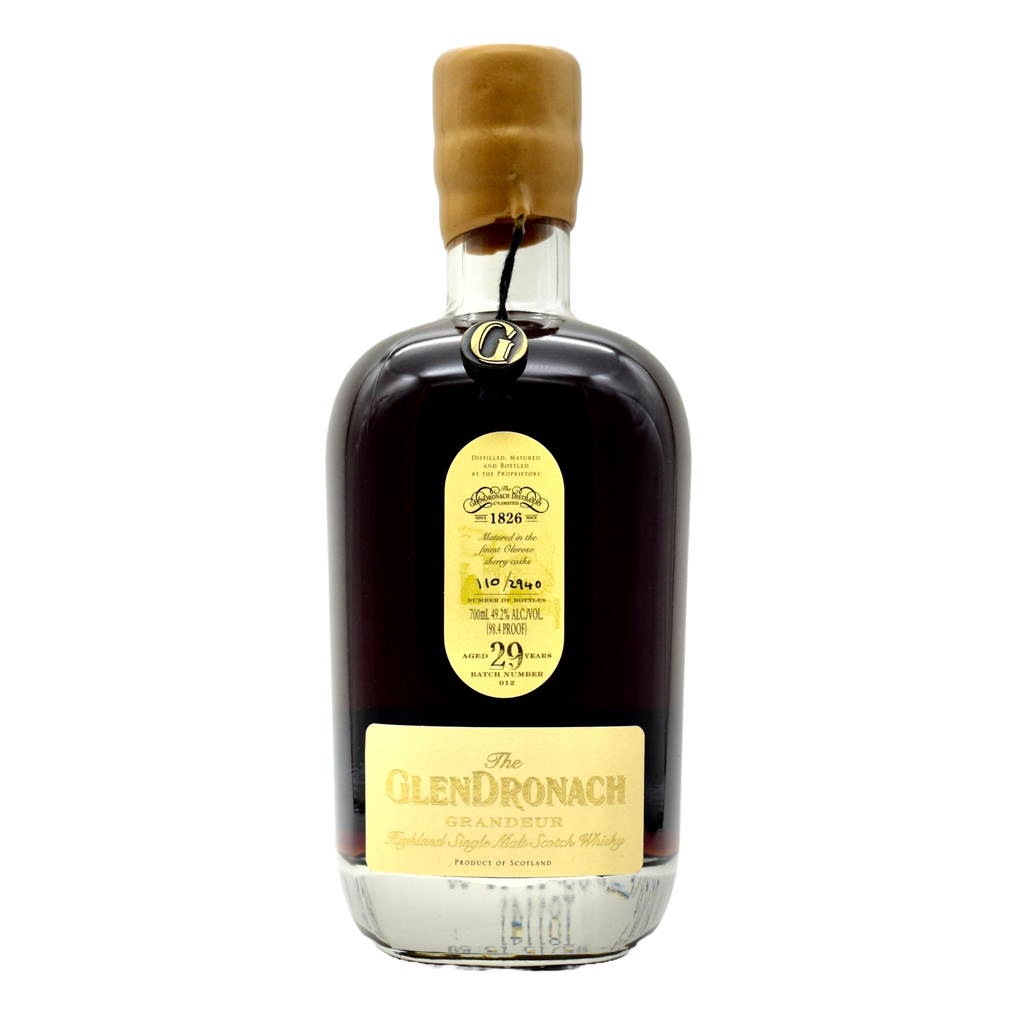 Glendronach Grandeur 29YR Scotch Whiskey 750ml