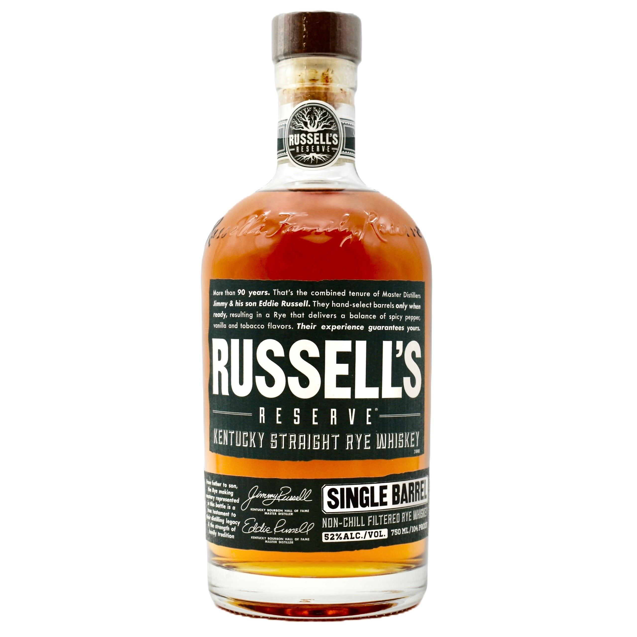 Russell's Reserve Rye Russell's Reserve Single Barrel Rye Whiskey 750ml | Hand-Selected ...