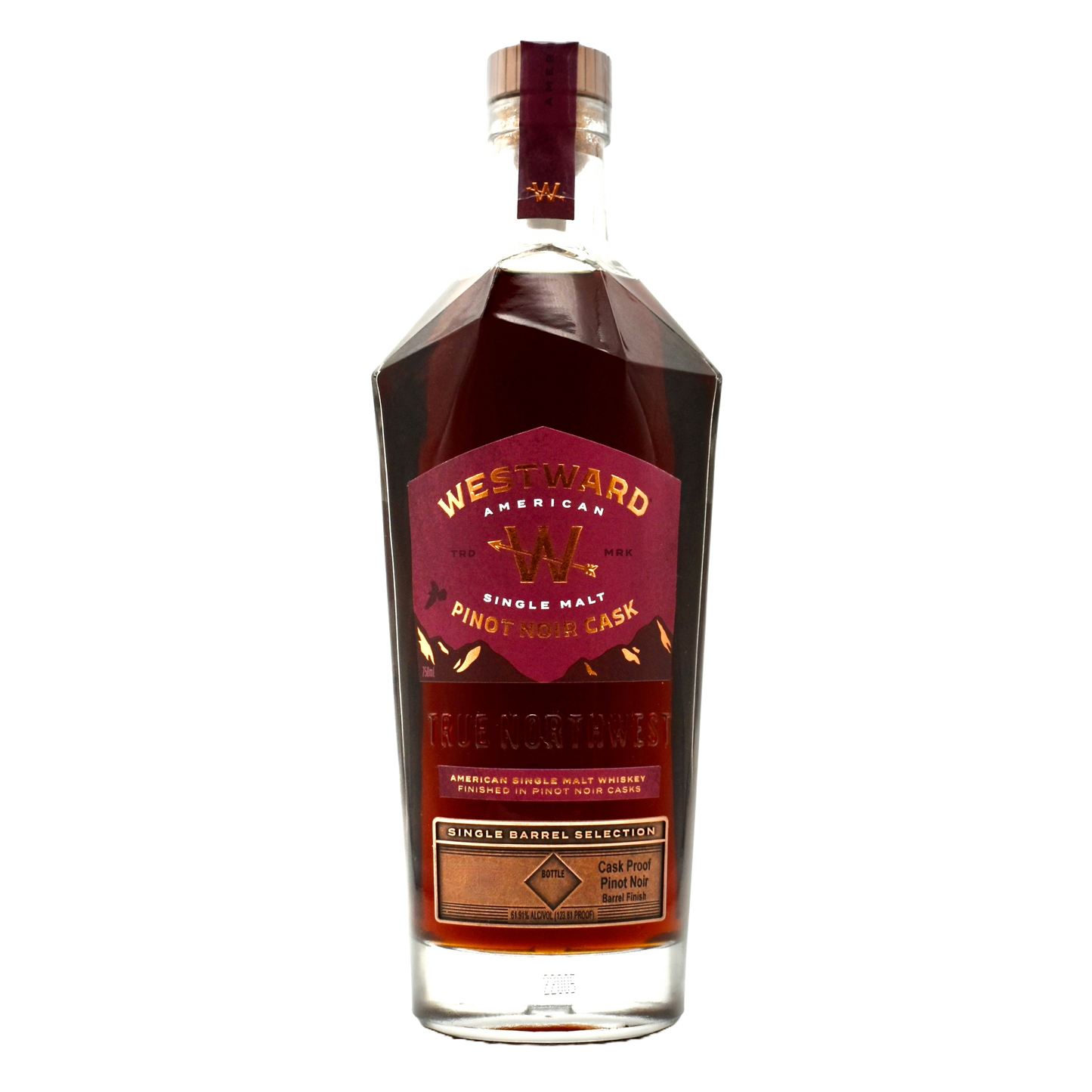 Westward Whiskey Pinot Noir Cask Single Barrel Select 750ml