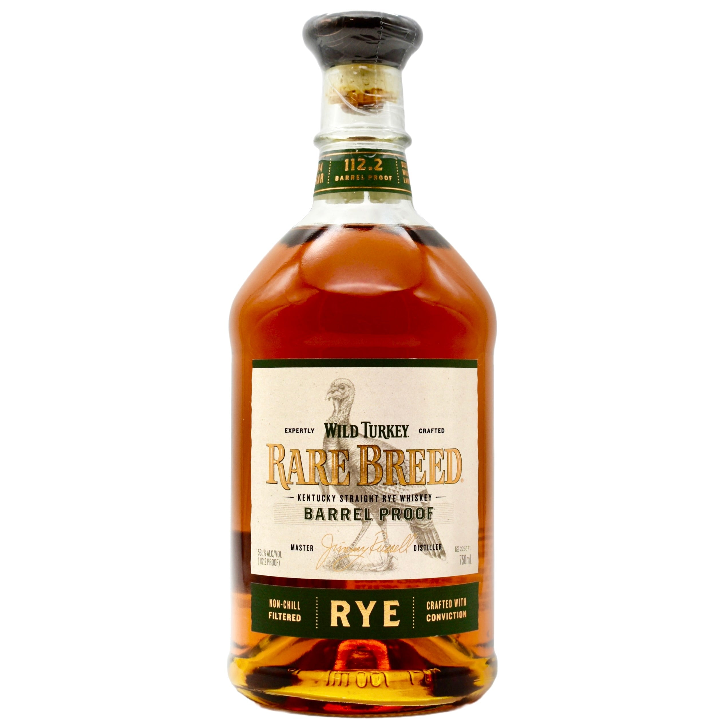 Wild Turkey Rare Breed Barrel Proof Rye Whiskey 750ml | Kentucky Cask ...